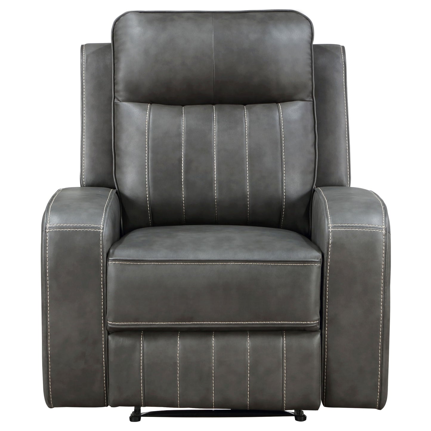 Forrest - Recliner Chair With Tufted Upholstery - Gray