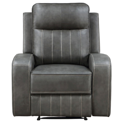 Forrest - Recliner Chair With Tufted Upholstery - Gray
