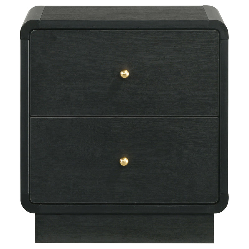 Burton - 2 Drawer Nightstand - Black