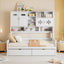 Daybed With All-In-One Cabinet And Shelf