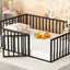 Metal Floor Bed Frame With Fence And Door