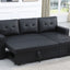 Upholstered Pull Out Sectional Sofa With Chaise