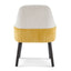 Indoor Dining Chair (Set of 2) With Sturdy Frame - Beige / Yellow