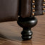 Contemporary Style Push Back Recliner With Button Tufted Stitching And Nailhead Trim