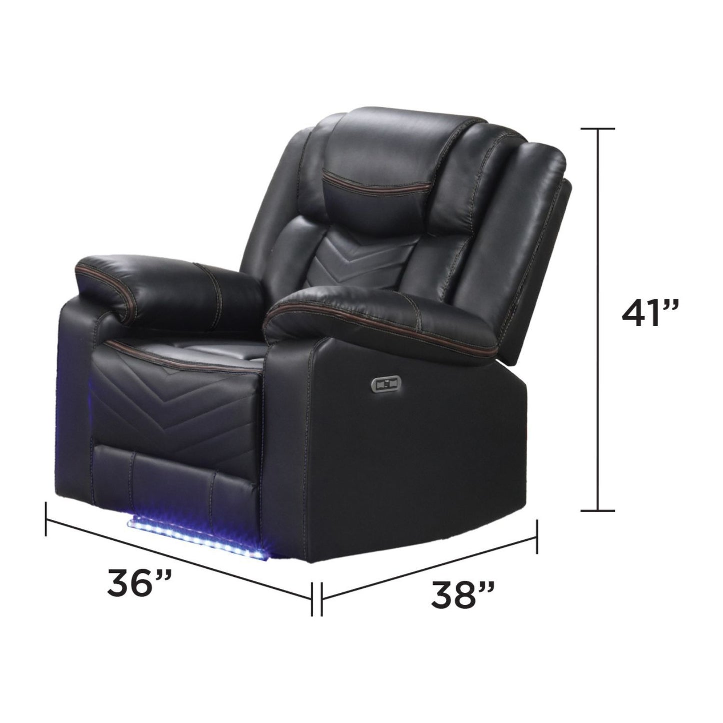 Challenger - LED Power Recliner Chair
