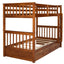 Bunk Bed With Ladders And 2 Storage Drawers