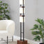Bento - Contemporary Floor Lamp - Black / Walnut / White