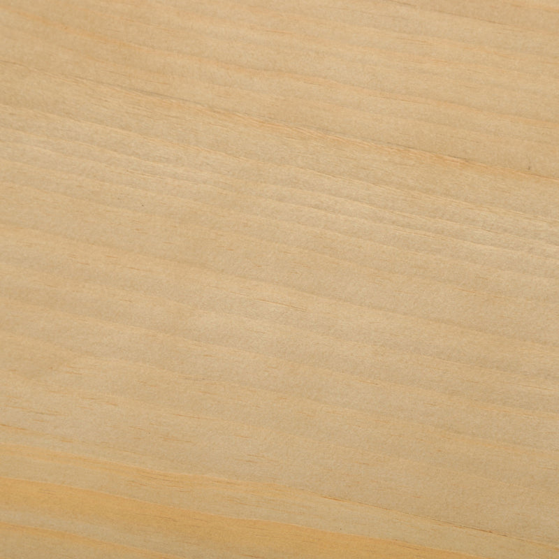 X-Frame Console Table, Angled Cross Leg Design, Rounded Edges - Natural