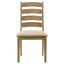 Kent - 5 Piece Dining Table Set With Upholstered Chairs - Brown Oak