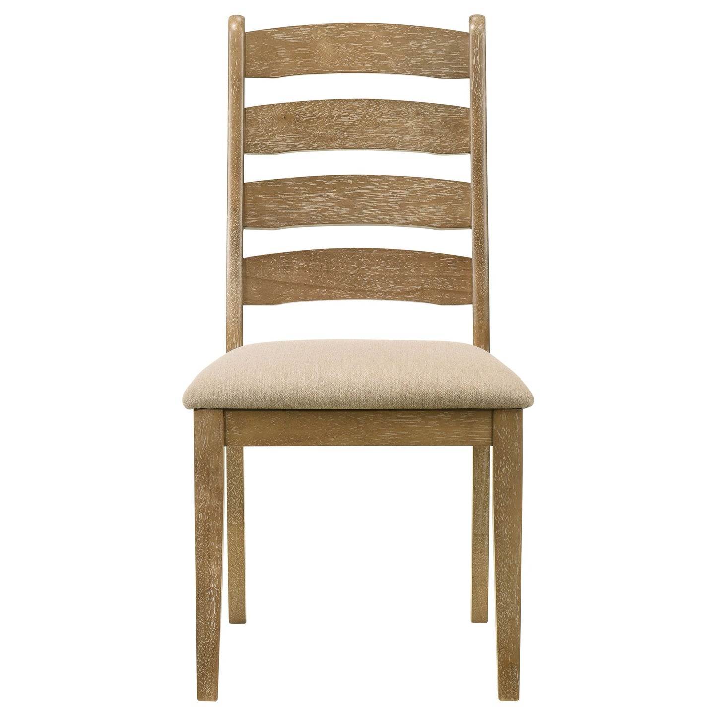 Kent - 5 Piece Dining Table Set With Upholstered Chairs - Brown Oak
