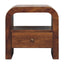 Darcy - Nightstand With Drawer And Open Shelf - Brown