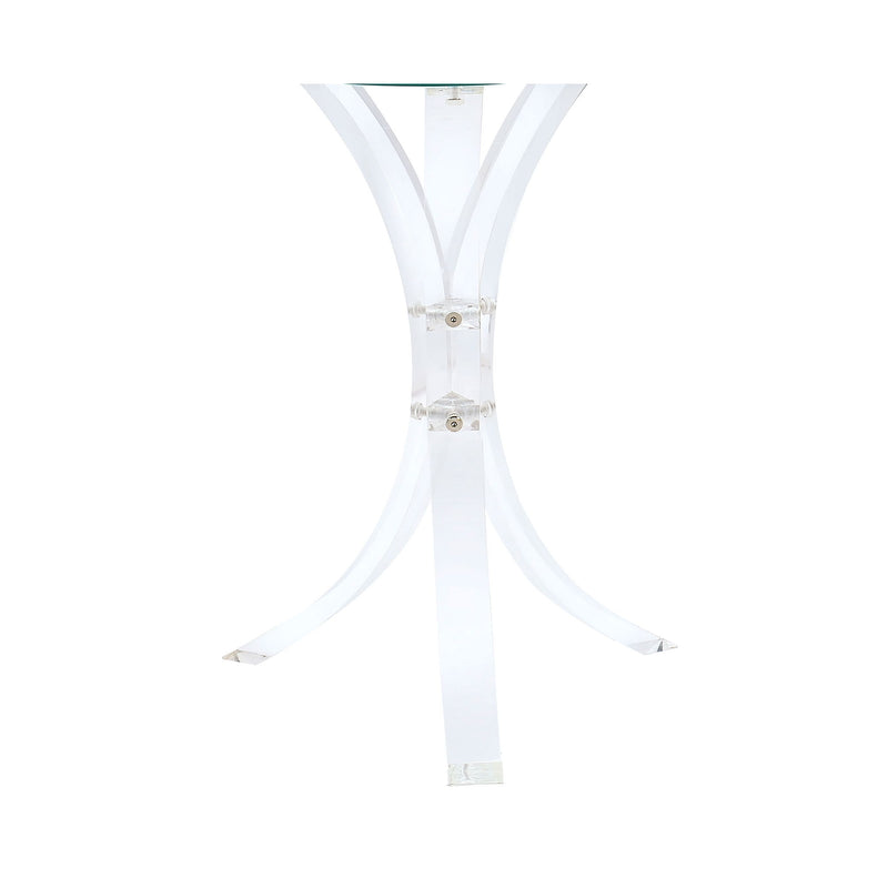 Bailey - Round Top Side Table - Clear