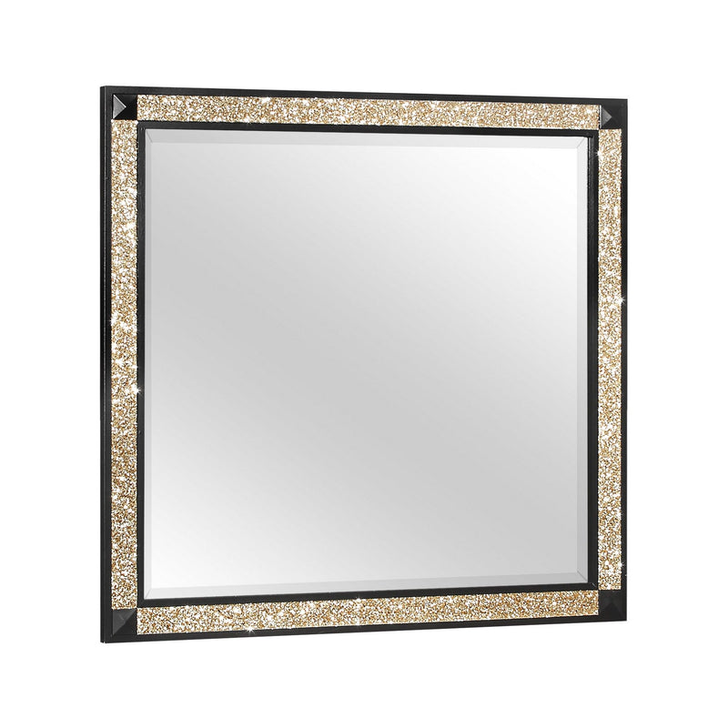 Lively - Bedroom Set With Glitter Detail And Padded Headboard
