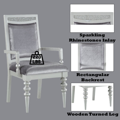 Maverick - Arm Chair (Set of 2) - Silver