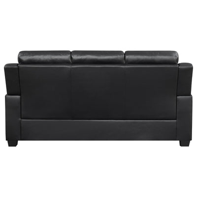 Eaton - Padded Sofa With Tufted Design - Black