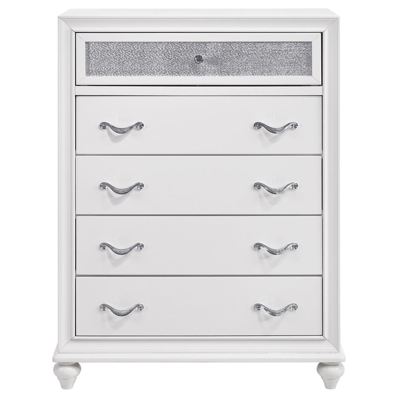Randall - 5 Drawer Chest - White