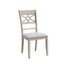Ferris - 7 Piece Dining Set With Cross Back Chairs And Rectangular Table - Antique White