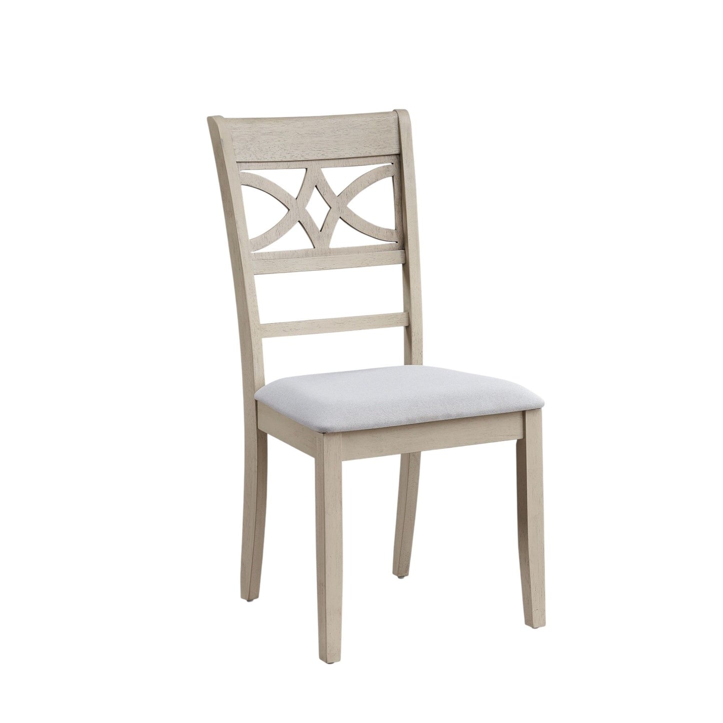 Ferris - 7 Piece Dining Set With Cross Back Chairs And Rectangular Table - Antique White