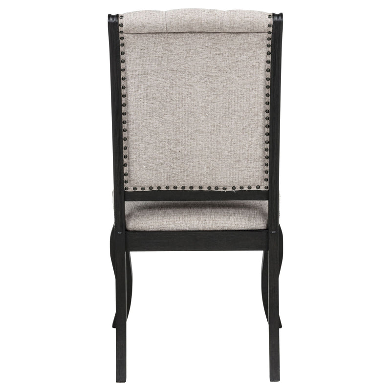 Kinzler - Side Chairs (Set of 2) - Tan / Black