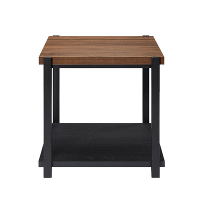 Linea - 3 Piece Occasional Set (1 Coffee & 2 End Tables) - Black / Brown