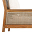 Acacia Wood Patio Furniture Club Chair, Outdoor Wicker Armchair, Deep Seating With Soft Cushions For Porch - Teak / Mix Brown