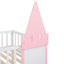 Twin Over Twin Castle Bunk Bed With Ladder - Pink