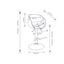 Amery - Mid Century Modern Adjustable Swivel Bar Stool