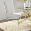 Whittingham - Dining Side Chair (Set of 4) - White / Gold