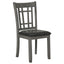 Ingall - 5 Piece Set With Storage Table And Upholstered Chairs - Medium Gray