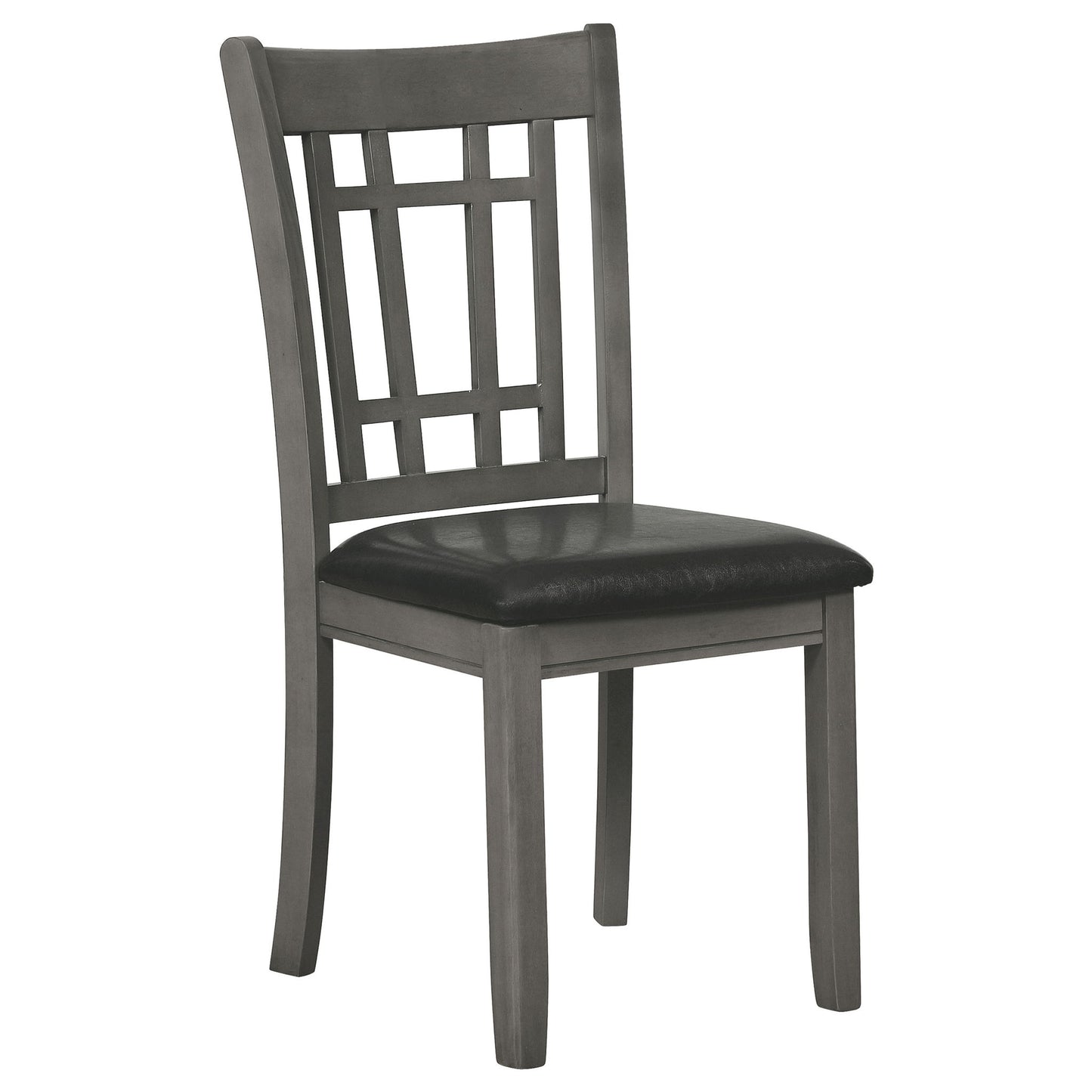 Ingall - 5 Piece Set With Storage Table And Upholstered Chairs - Medium Gray