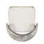 Outdoor 26" Counter Height Metal Frame Counter Stools With Scallop Shaped Backrest & Water Resistant Cushions