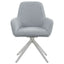Anchor - 5 Piece Round Dining Table Set With Swivel Chairs - Gloss White