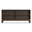 Harper - 4 Shelf Low Bookcase - Walnut Brown
