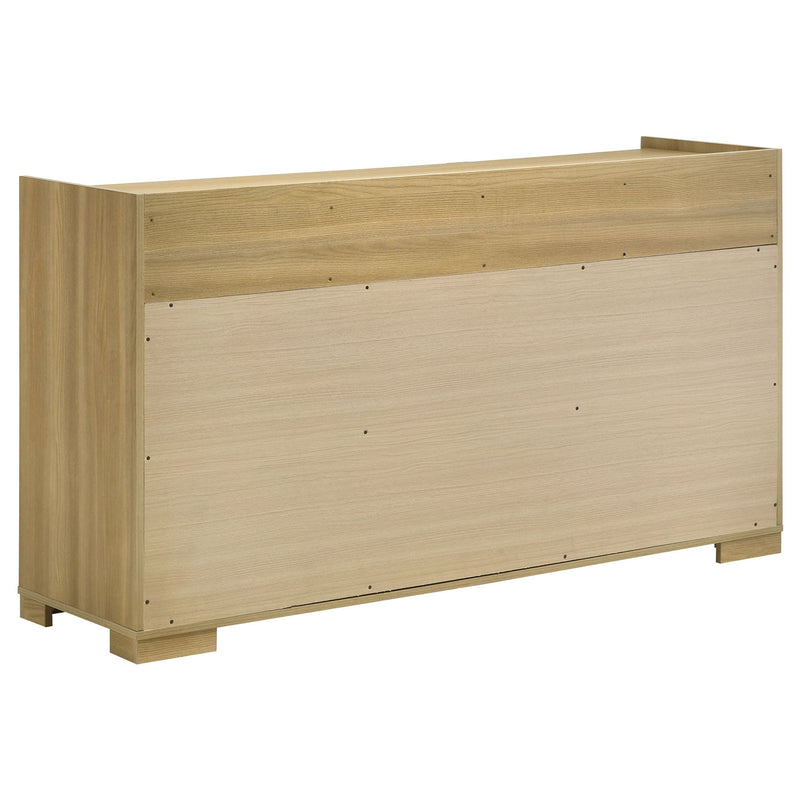 Lincoln - 6 Drawer Dresser - Natural / White