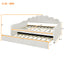 Upholstery Daybed Frame With Shell Shaped Backrest