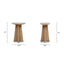 Clarence - Rectangular End Table - Antique Brown