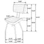 Tufted Side Chairs Upholstery And Tapered Legs (Set of 2) - Camel