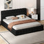 Upholstered Platform Bed With Headboard