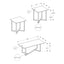 Contemporary 3 Piece Table Set
