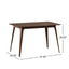 5 Piece Dining Set With 1 Table And 4 Upholstered Chairs - Walnut / Black