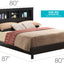 Bed With Transitional Design Stylish