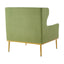 Elegant Curved Armrest Accent Armchair