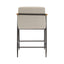 Mid Century Modern Counter Stool Set With Iron Frame