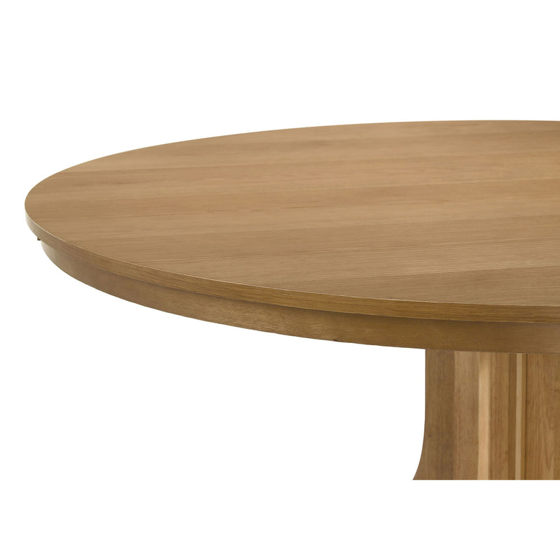 Auburn - Round Dining Table - Natural / Light Brown