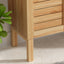 Bathroom Vanity With Ceramic Sink, Freestanding Cabinet - Antique Natural / Brown