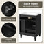 Bathroom Vanity With Sink, Deep Drawer And Pull Out Basket, Rectangular Design - Black