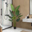 60" Tall, Artificial Plant, Bird Of Paradise Tree, Indoor, Faux, Fake, Floor, Greenery, Potted, Decorative - Green / Black