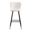 Modern Style Barstool, Tipped Ends, Suitable For Various Decoration Styles - White