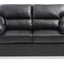 Padded Love Seat For Modern Living - Black