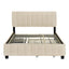 Platform UpholsteredBed With 2 Drawers And Twin Long Trundle